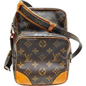 Louis Vuitton Monogram Crossbody Bag in Brown and Tan